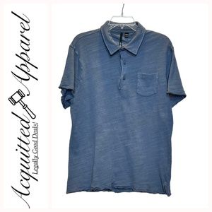 Joe's Jeans Nen's Raw Hem Polo Golf Shirt